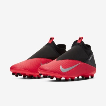 Nike Phantom Vision 2 Club Dynamic Fit MG - Férfi Focicipő - Piros/Fekete/Metal Titán